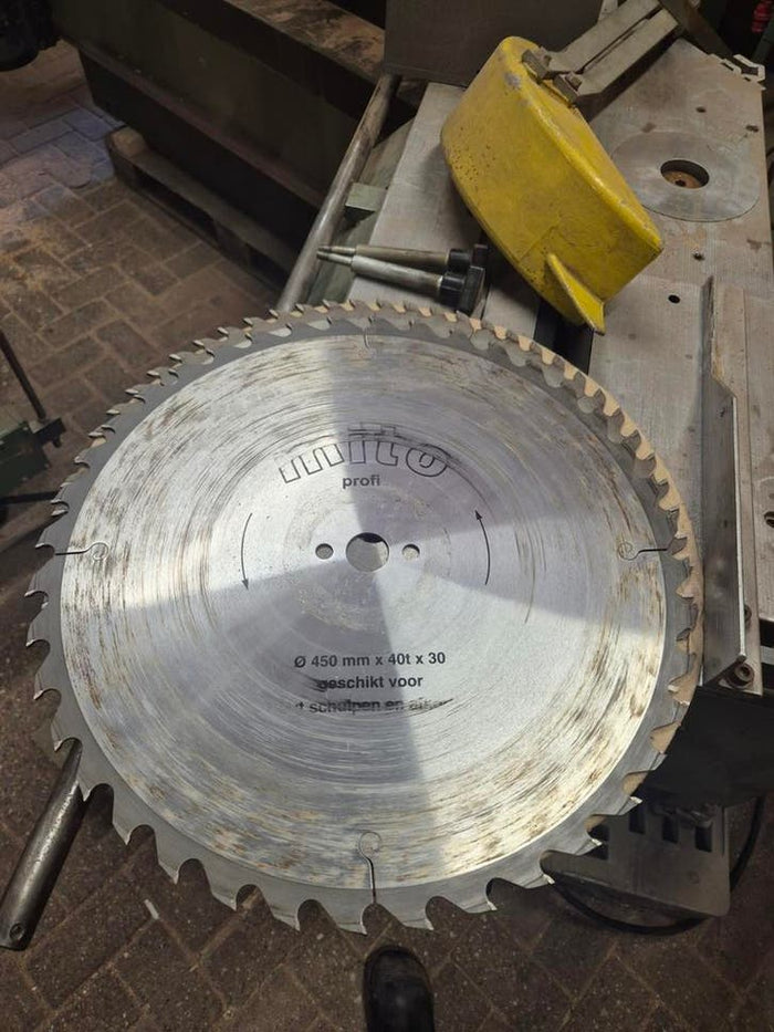 Zaagbladen 450 mm doorsnede goede staat – foto 1
